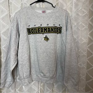 XL Purdue Boilermakers Grey Pullover Crewneck Sweatshirt GFC Sport Vintage USA